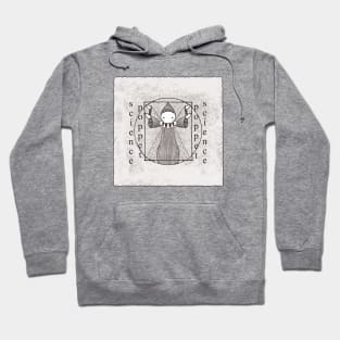Vitruvian Poppet in Black and White Hoodie